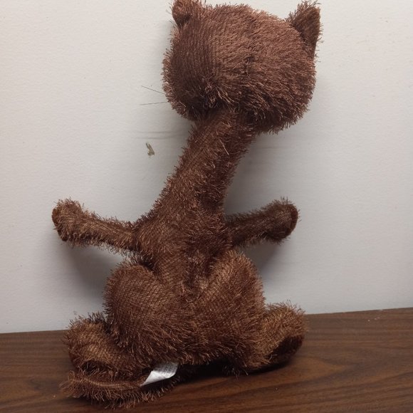 Carlton Cards Tom Cat Brown Giant Eyes 12" Plush Stuffed Animal  Brand: … - Picture 6 of 9